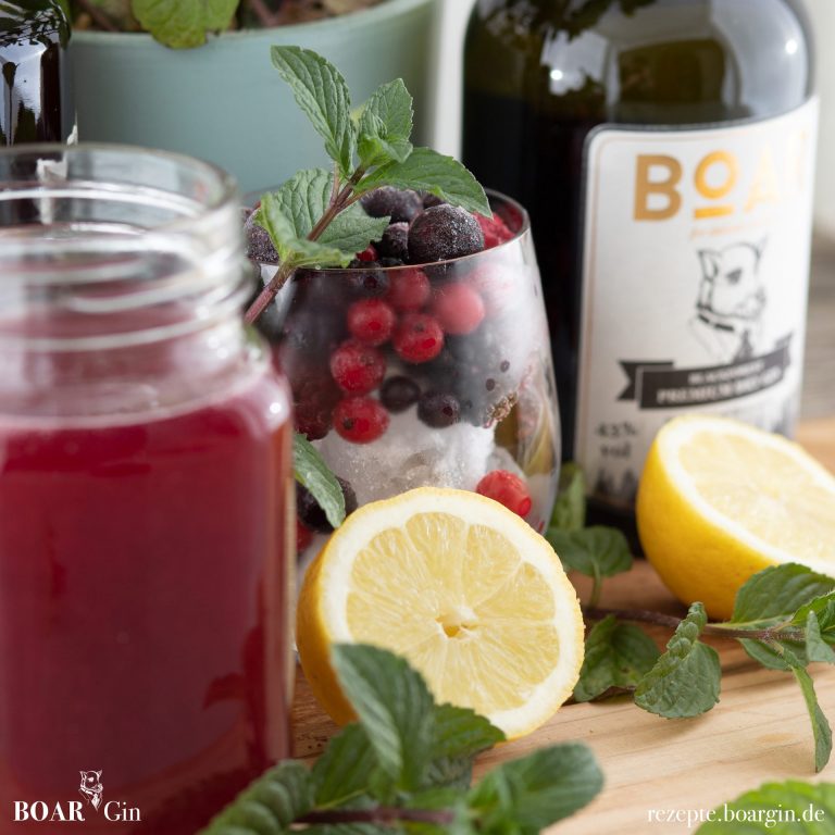 Die wichtigsten Zutaten deine HausBar! BOAR Gin® Höchstprämierter