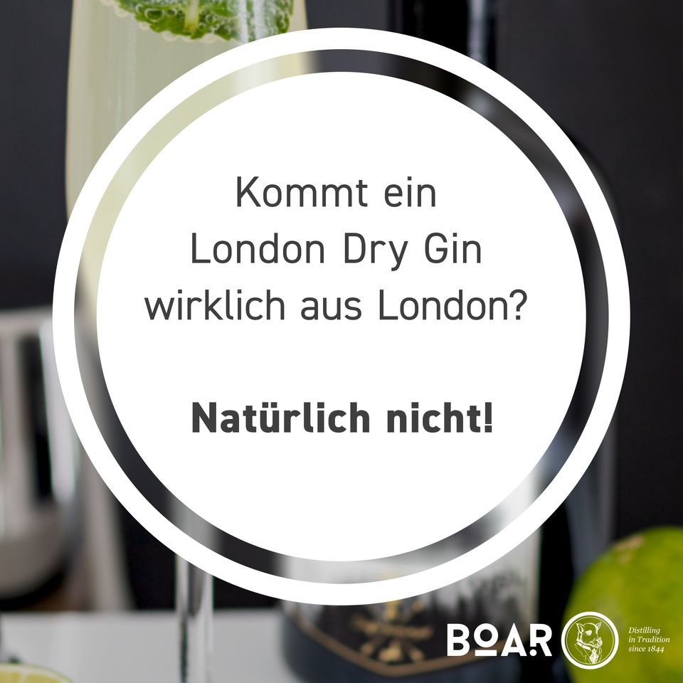 Kommt ein London Dry Gin wirklich aus London?